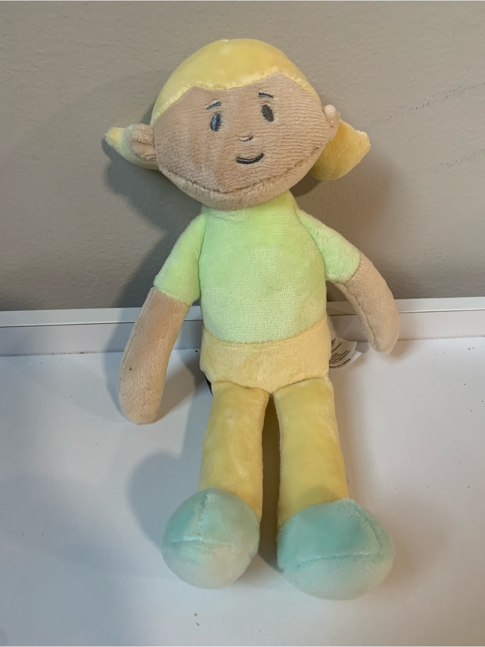 DEMDACO Hopeful Rainbows Doll Blonde Plush